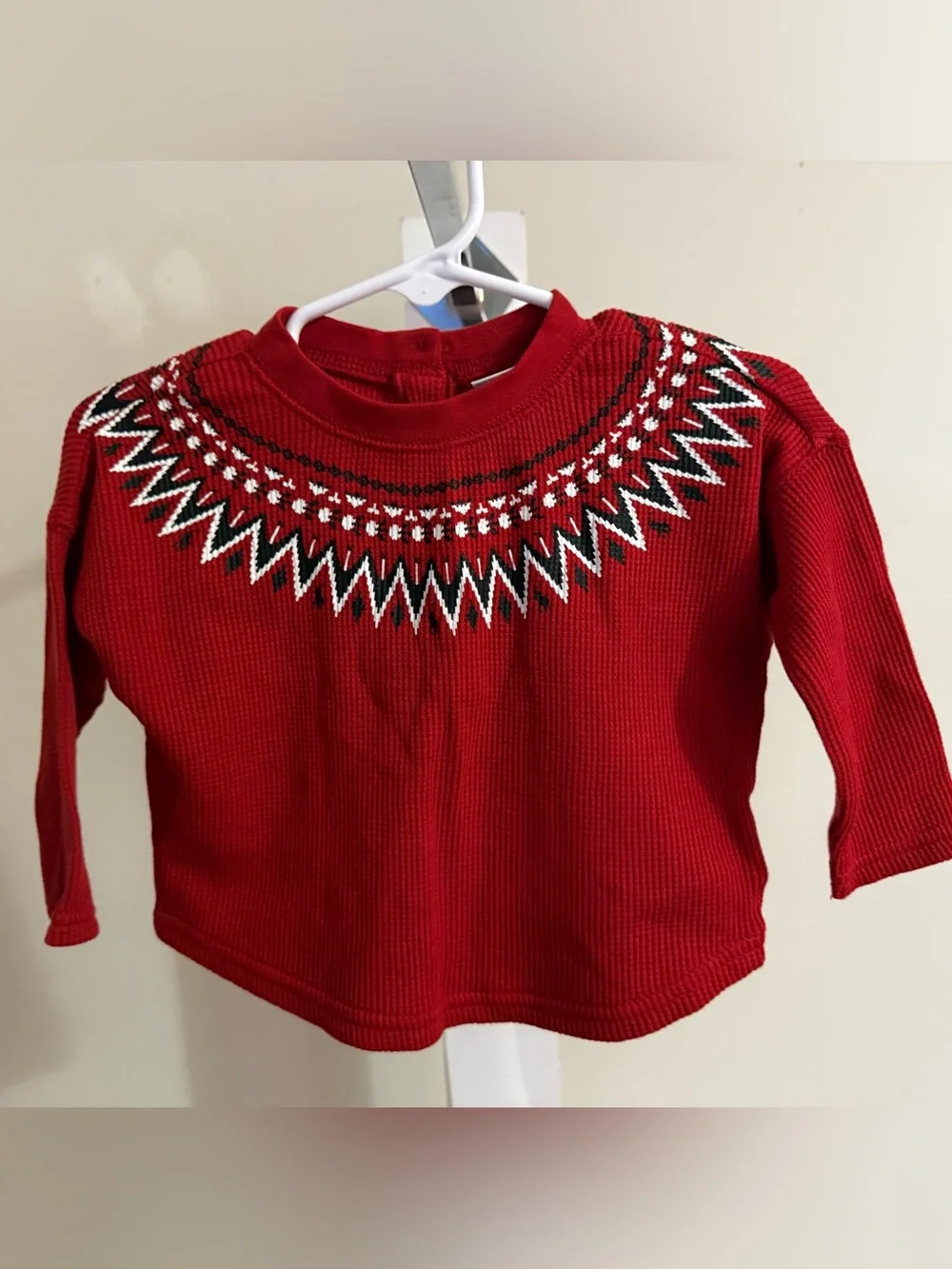 Ralph Lauren Waffle Knit Fair Isle Shirt